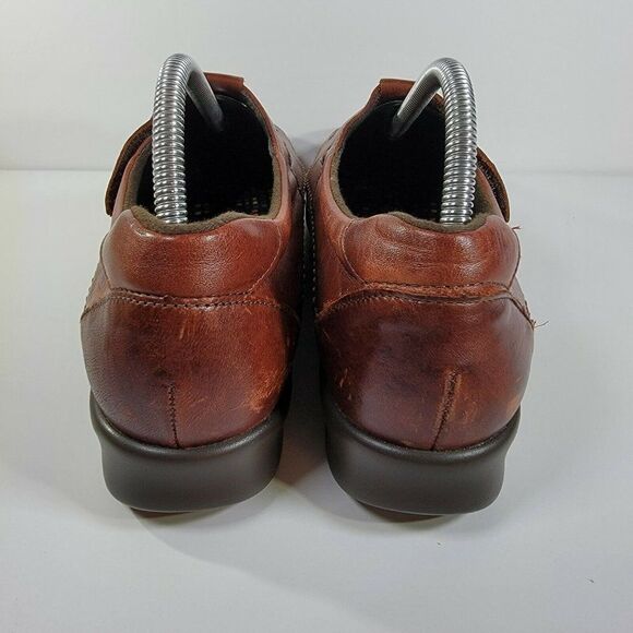SAS Womens Sz 10.5N Willow Chestnut Brown Mary Jane Cutout Moccasin Loafers - Picture 4 of 7